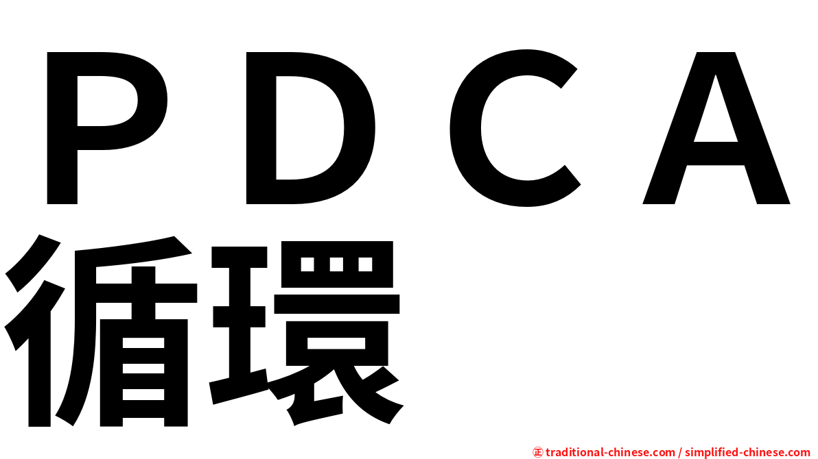 ＰＤＣＡ循環