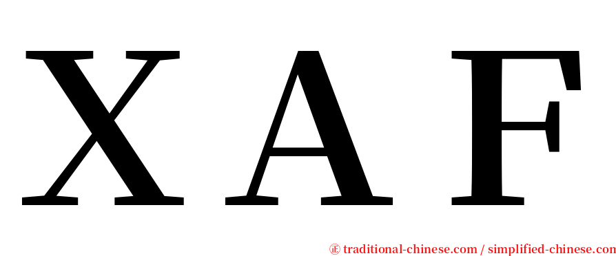 ＸＡＦ serif font